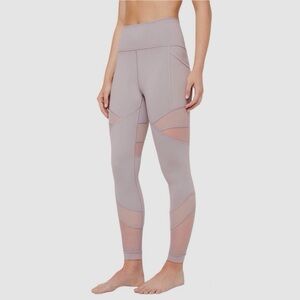 Lululemon Forget The Sweat High Rise Legging Chrome Grey Everlux Sz 4